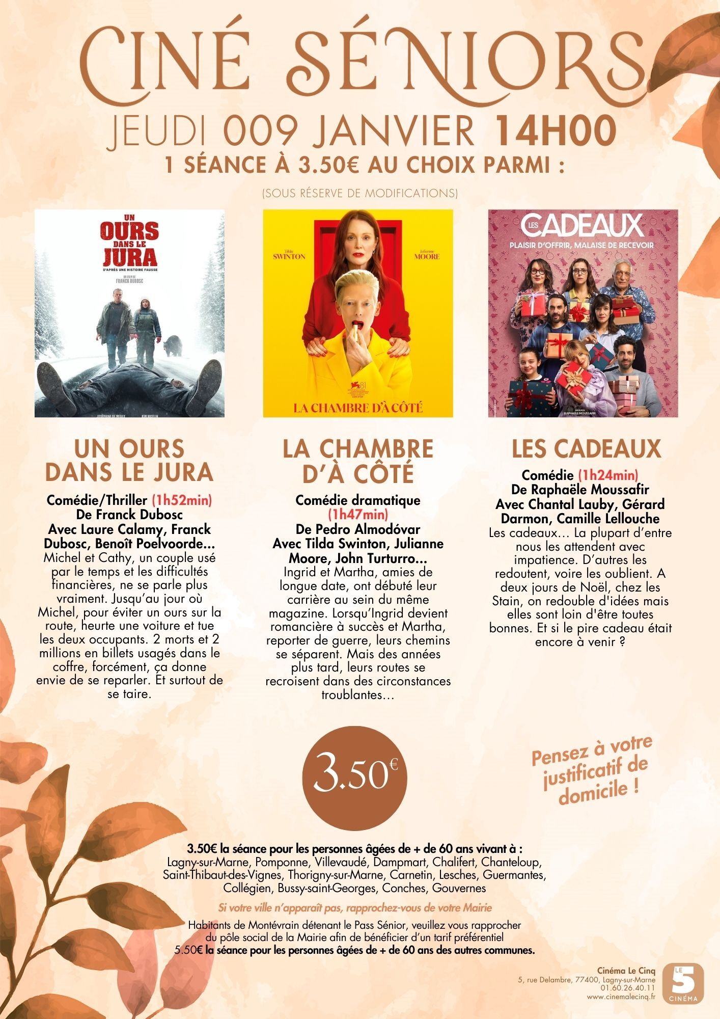 CINE SENIOR 9 janvier25