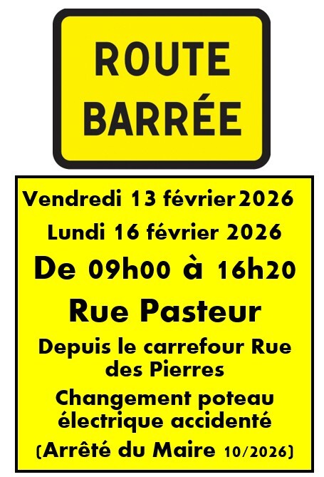 Rue barrée 13 fev